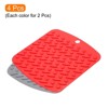 Unique Bargains Heat Resistant Non-Slip Flexible Durable Trivet Mat 4 Pcs - 3 of 4