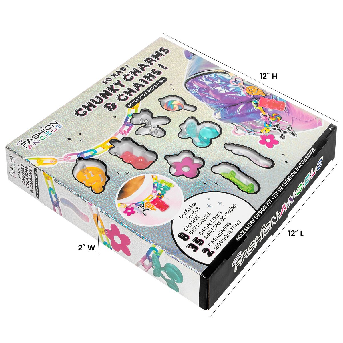 Fashion Angels: Chunky Charms & Chains - So Rad - Accessory Design Kit, Kids 8+ - thumbnail 8