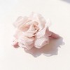 Anna-Kaci Large Sheer Fabric Flower Hair Clip with Layered Petal Design 5in - Mauve Pink - 2 of 4