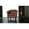 VidaXL Tub Chair Brown Faux Leather - 2 of 4