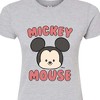 Women's - Disney - Mickey Mouse Head Juniors Fitted Graphic T-Shirt - 2 of 3