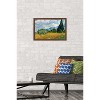 Trends International Wheat Field with Cypresses Framed Wall Poster Prints - 2 of 4