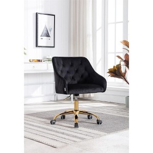 Swivel Shell Chair for Living Room/Bed Room, Modern Leisure office Chair - 1 of 4