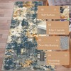 coucheta Machine Washable Area Rugs, Modern Abstract Soft Low Pile Non-Slip Stain Resistant Accent Carpet, for Living Room, Bedroom, Dining Room - 2 of 4