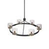Artcraft Lighting Salinas 6 - Light Chandelier in  Black/Brass - 2 of 4