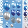 PartyWoo Balloon Garland Blue Silver Metallic Navy 18 12 10 5 Inch 100 pcs - 2 of 4