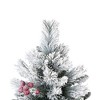 Northlight Full Flocked Fairfield Fir Artificial Christmas Tree - 6.5' -Unlit - 3 of 4