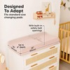 KeaBabies 2pk Soothe Changing Pad Covers for Girl, Boy, Organic Soft Cotton Contoured Diaper Changing Table Pad Covers - 4 of 4