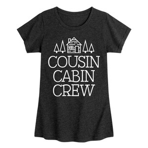 Girls' - Instant Message - Cousin Cabin Crew Fitted Short Sleeve Graphic T-Shirt - 1 of 4