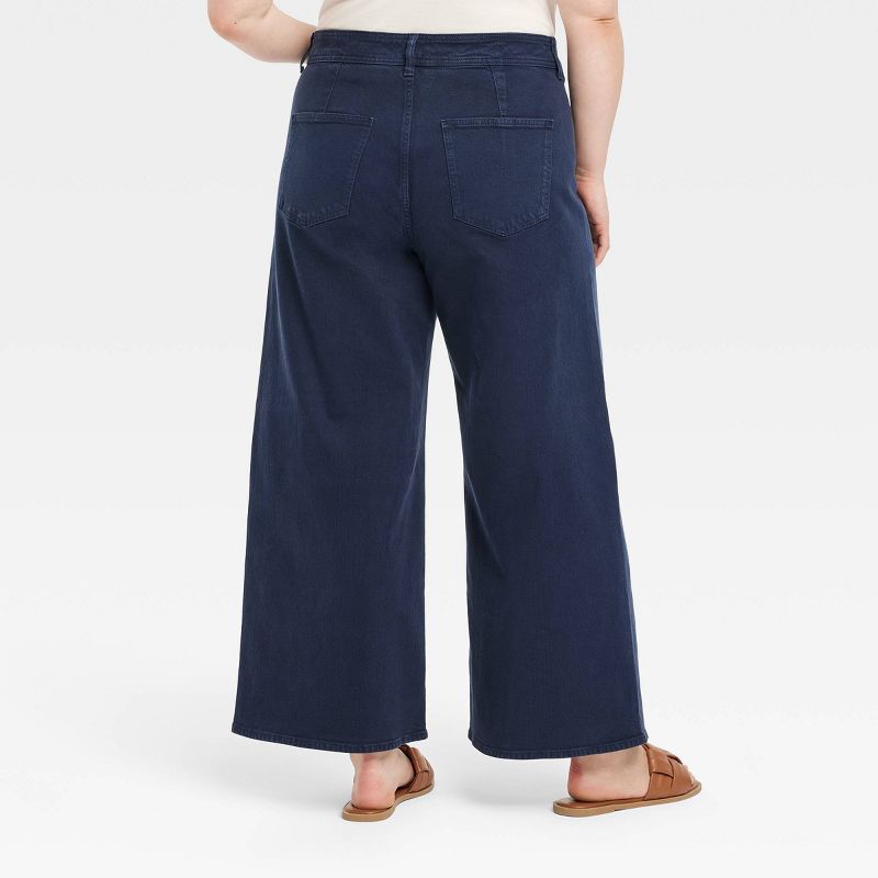 Women's High-Rise Sailor Wide Leg Ankle Jeans - Universal Thread™, 3 of 11