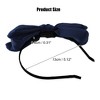 Unique Bargains Women's Fashion Satin Bow Knot Headband 0.31 Inch Wide 1 Pc - 4 of 4