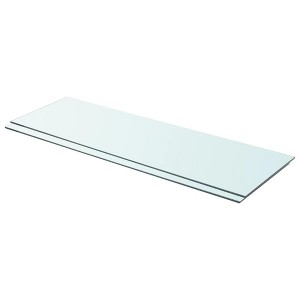 vidaXL Shelves 2 pcs Panel Glass Clear 35.4"x11.8" - 1 of 3