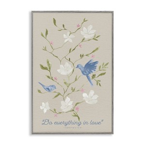 Stupell Industries Floral Do Everything In Love Framed Giclee Art - 1 of 4