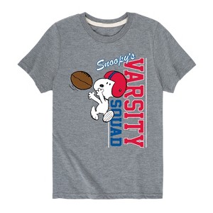 Boys' - Peanuts - Snoopy's Varsity Squad Short Sleeve Graphic T-Shirt - 1 of 4