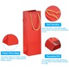 Unique Bargains Paper Reusable Sturdy Wine Tote Bag Gift Bags with Rope Handles 12 Pcs - 3 of 4