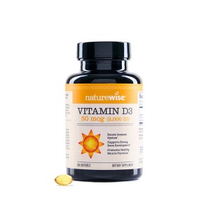 NatureWise Vitamin D3 - Naturally-Sourced Vitamin D3 Supplement - Non-GMO, in Organic Extra Virgin Olive Oil - 1 of 4