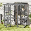 Gulches Dark Grey Outdoor Cat House with Two Condos and Platforms - 4 of 4