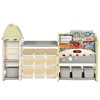 Alilang 72.80 Inch Kids Organizer and Bookshelf with Storage Bins and Play Shelf - Light Green - 3 of 4