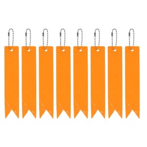 Unique Bargains Personal Reflectors Gear Safety Cycling Running Keychain 5.9 x 1.2 Inch 8 Pcs - 1 of 3