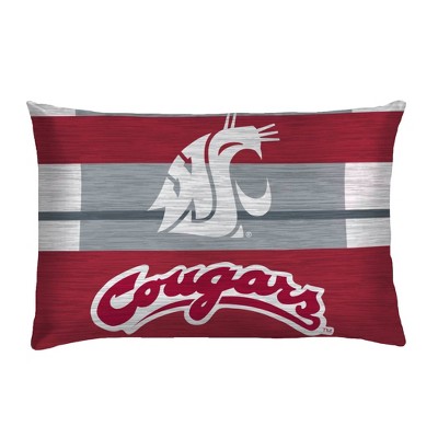 NCAA Washington State Cougars Heathered Stripe Queen Bedding Set in a Bag - 3pc — фото 3