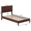 AFI Furnishings Berkshire Twin Solid Wood Low Profile Platform Bed in Walnut - 2 of 4