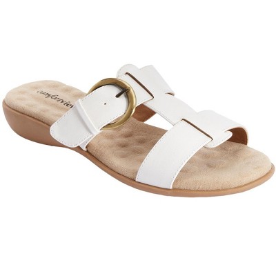 Comfortview Women's The Dawn Slip On Sandal (Wide Widths Available)