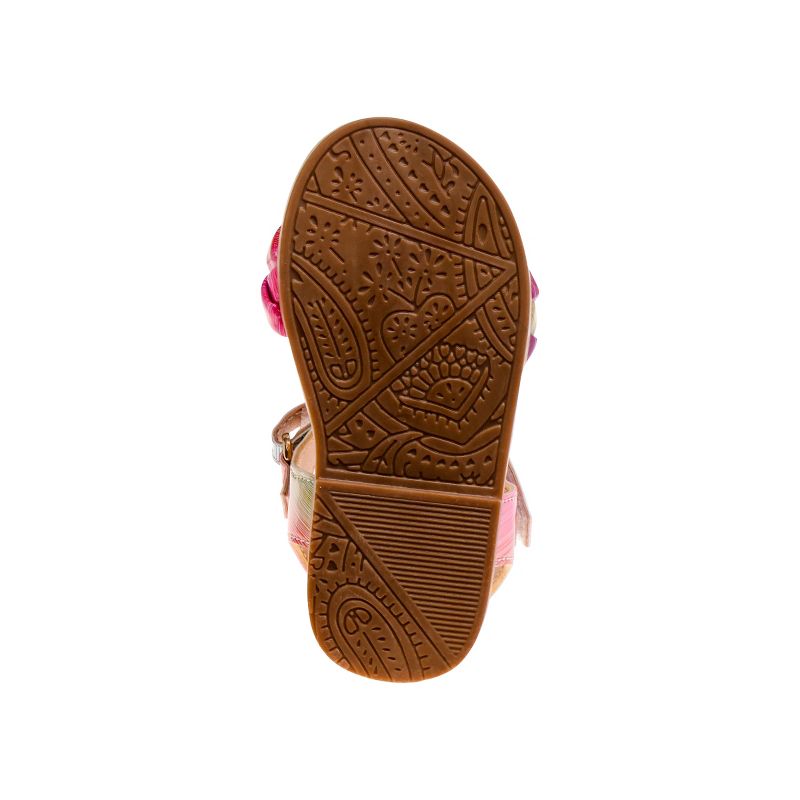 Nanette Lepore hook and loop Toddler Girl's Open Toe Strap Sandals, 5 of 6