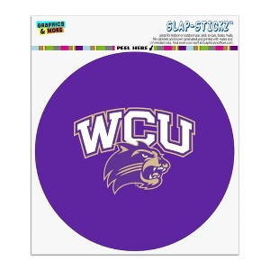 Western Carolina Primary Logo  Automotive Car Window Locker Circle Bumper Sticker - 1 of 4