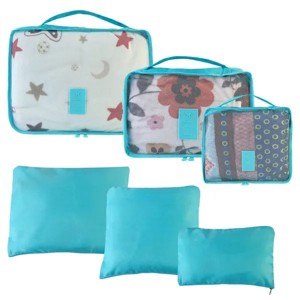 9Pcs Clothes Storage Bags Water-Resistant Travel Luggage Organizer Clothing Packing Cubes - 1 of 4