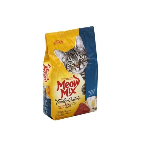 Meow Mix Tender Center Tuna Whitefish Flavors Dry Cat Food 3lb - 