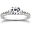 Pompeii3 1/2ct Diamond Engagement Matching Wedding 14K White Gold Ring Set - 2 of 4