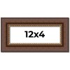 PosterPalooza | Panoramic Traditional Brown Picture Frame - UV Acrylic, Foam Board Backing, Hanging Hardware - 2 of 4