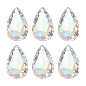 Unique Bargains DIY Hanging Grid K9 Crystal Pendant Oval beads 6 Pcs - 1 of 4