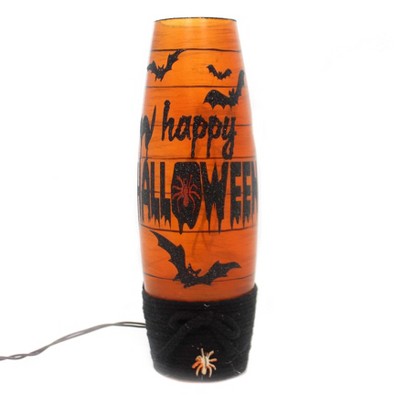 Stony Creek 11.75 In Lighted Halloween Vase W/ Bats Electric Novelty Sculpture Lights