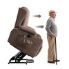 PAGED Modern Massage Recliner Chair with Heating, Power Lift Accent Chair with Side Pocket and USB Port for Living Room, Bedroom - 4 of 4