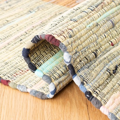 Gray Stripe Flat Woven Handmade Reversible 9' x 12' Rug