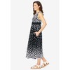 Woman Within Plus Size Banded-Waist Print Maxi Dress - 4 of 4