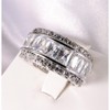 Briana Band Bridal Engagement Ring Cubic Zirconia Womens Ginger Lyne Collection - 4 of 4