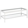 45" White Coffee Table - Henn&Hart - 2 of 4