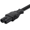 Monoprice 15ft 18AWG AC Power Cord Cable w/o Polarized, 10A (NEMA 1-15P to IEC-320-C7) - 3 of 4