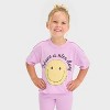 Grayson Mini Toddler Girls' Knit Shorts - Purple - 4 of 4
