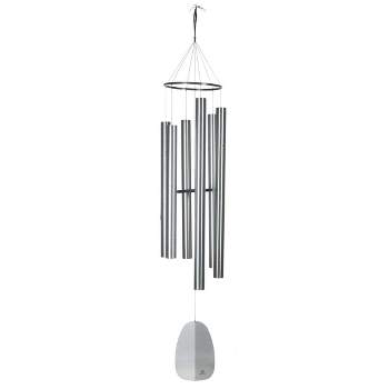 Woodstock Wind Chimes Signature Collection, Windsinger Chimes of King David, Silver 88'' Wind Chime WWKD