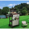 ORRD 3-Burner Gas Grill 25,650 BTU | Stainless Steel Warming Rack & Side Table | Portable with Wheels - 2 of 4