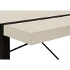 NicBex 48" Industrial Computer Desk with Grey Reclaimed Wood-Look Black Metal Legs, X-Shaped Support for Home Office, Laptop/Work - 3 of 4