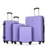 4 Piece Luggage Set,16/20/24/28Inch ABS Lightweight Suitcase With Spinner Wheel,Checked Luggage With TSA Lock,Carry On Suitcase-Cuddlewood - 2 of 4