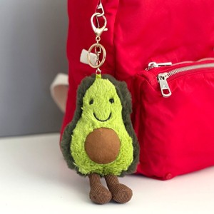 Wrapables Cute Plush Keychain Keyring Pendant Charm for Bag, Avocado - 1 of 4