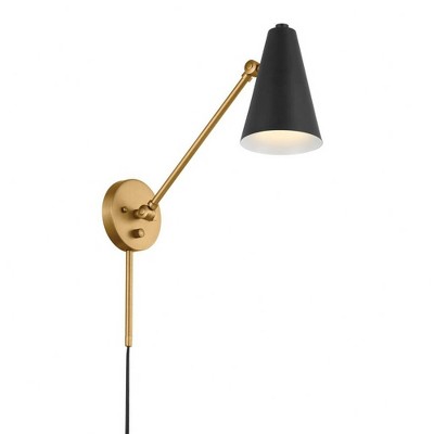 Kichler Lighting Sylvia 1 - Light Wall Light in  Natural Brass/Black