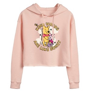 Women's - Disney - Kind Words Are Like Honey Cropped Graphic Hoodie - 1 of 2