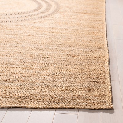 Artisan Crafted Beige Rectangular Natural Jute Area Rug - 3' x 5'