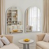 Spassway Set of 2 Arched Bathroom Mirrors Decorative Wall Mirrors Modern Wall Decor for Living Room Bedroom Entryway - 2 of 4